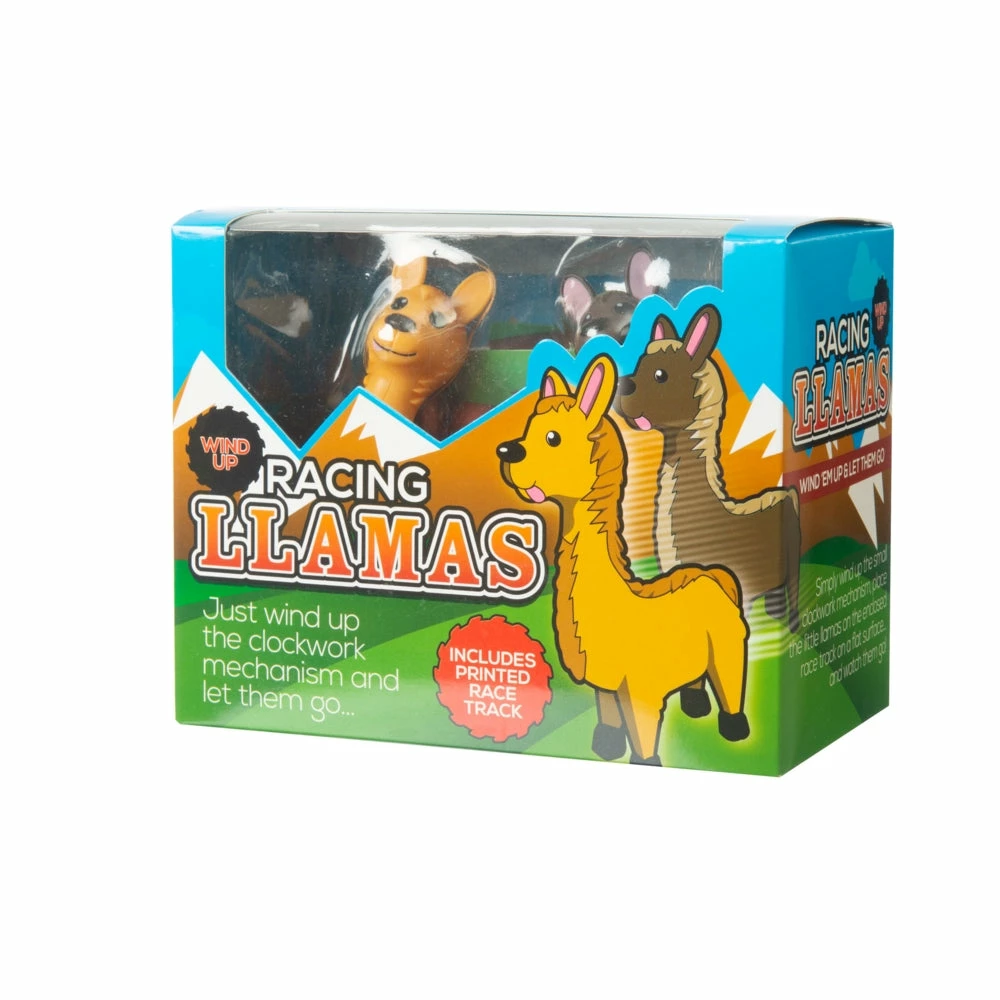 Racing Llamas - Wind Up Toys And Race Track - Funtime 3 Racing Llamas - Wind Up Toys And Race Track - Funtime