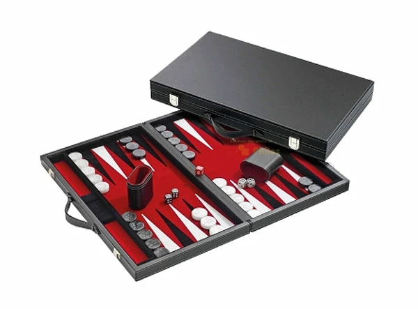 15" Backgammon Red 3 15" Backgammon Red