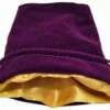 Small Purple With Gold Satin Lining - Velvet Dice Bag - MDG 1 Small Purple With Gold Satin Lining - Velvet Dice Bag - MDG -WINNING MOVES Shop 4x6 pu gd velvet satin dice bags