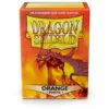 63x88 Orange MATTE Sleeves - Dragon Shield - Box 100 -WINNING MOVES Shop 63x88OrangeMATTESleeves DragonShield Box100