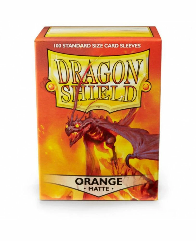 63x88 Orange MATTE Sleeves - Dragon Shield - Box 100 3 63x88 Orange MATTE Sleeves - Dragon Shield - Box 100