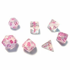 7-set Cloud WHpk Dice In Tube - Sirius Dice