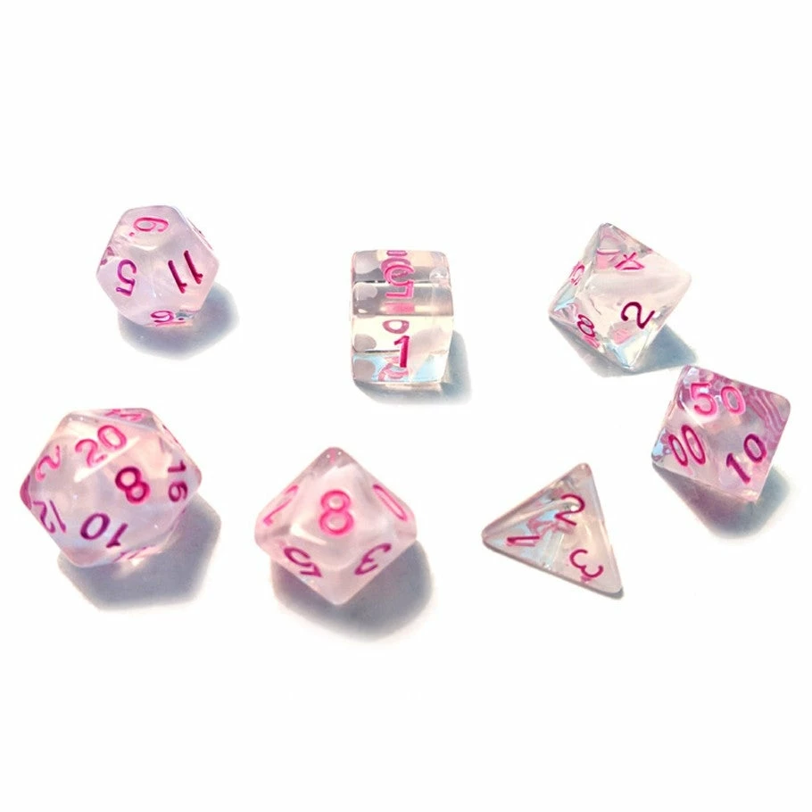 7-set Cloud WHpk Dice In Tube - Sirius Dice 3 7-set Cloud WHpk Dice In Tube - Sirius Dice