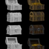 Chests - WizKids Deep Cuts Unpainted Miniatures -WINNING MOVES Shop 72590 chests