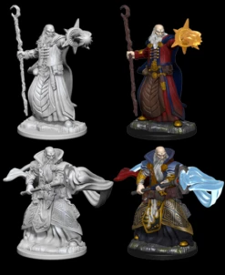 Wizkids Human Male Wizard - D&D Nolzurs Marvelous Unpainted Minis