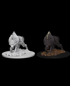 Wizkids Dire Wolf - Pathfinder Deep Cuts Unpainted Miniatures