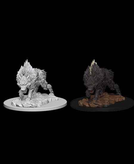Wizkids Dire Wolf - Pathfinder Deep Cuts Unpainted Miniatures 3 Wizkids Dire Wolf - Pathfinder Deep Cuts Unpainted Miniatures