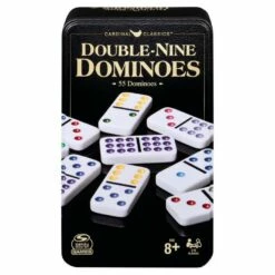 Cardinal Classic Double 9 Coloured Dominoes In Tin