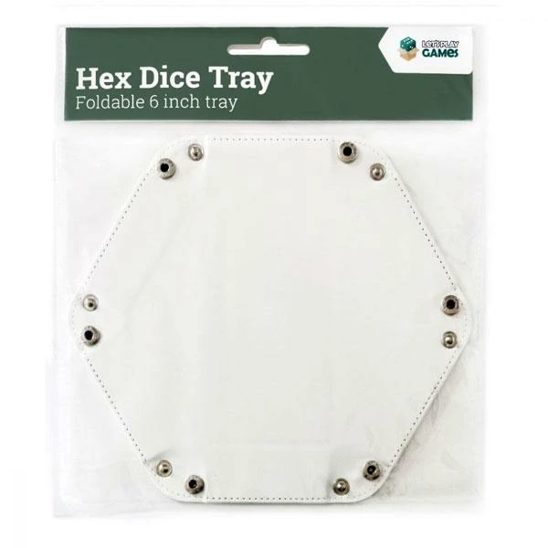 White 6 Inch Dice Tray - LPG 3 White 6 Inch Dice Tray - LPG