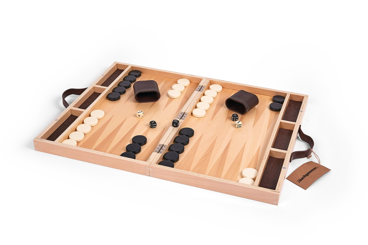 Backgammon 18inch Wood 5 Backgammon 18inch Wood - Image 3