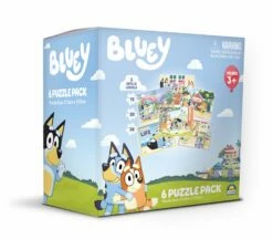 Bluey 6 In 1 Puzzle Pack