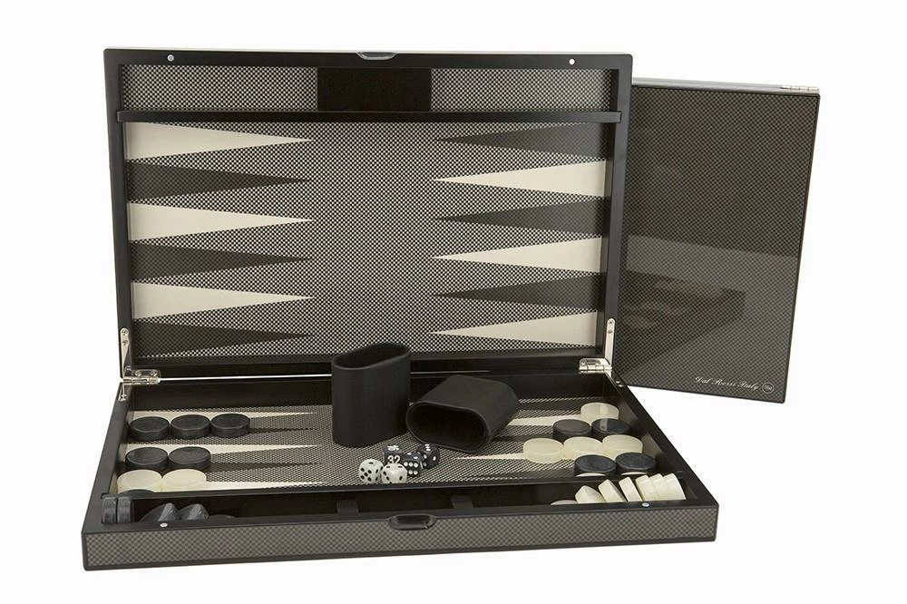 Carbon Fibre Finish - Backgammon 18Inch 3 Carbon Fibre Finish - Backgammon 18Inch