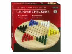 Chinese Checkers Wooden W/ Pegs