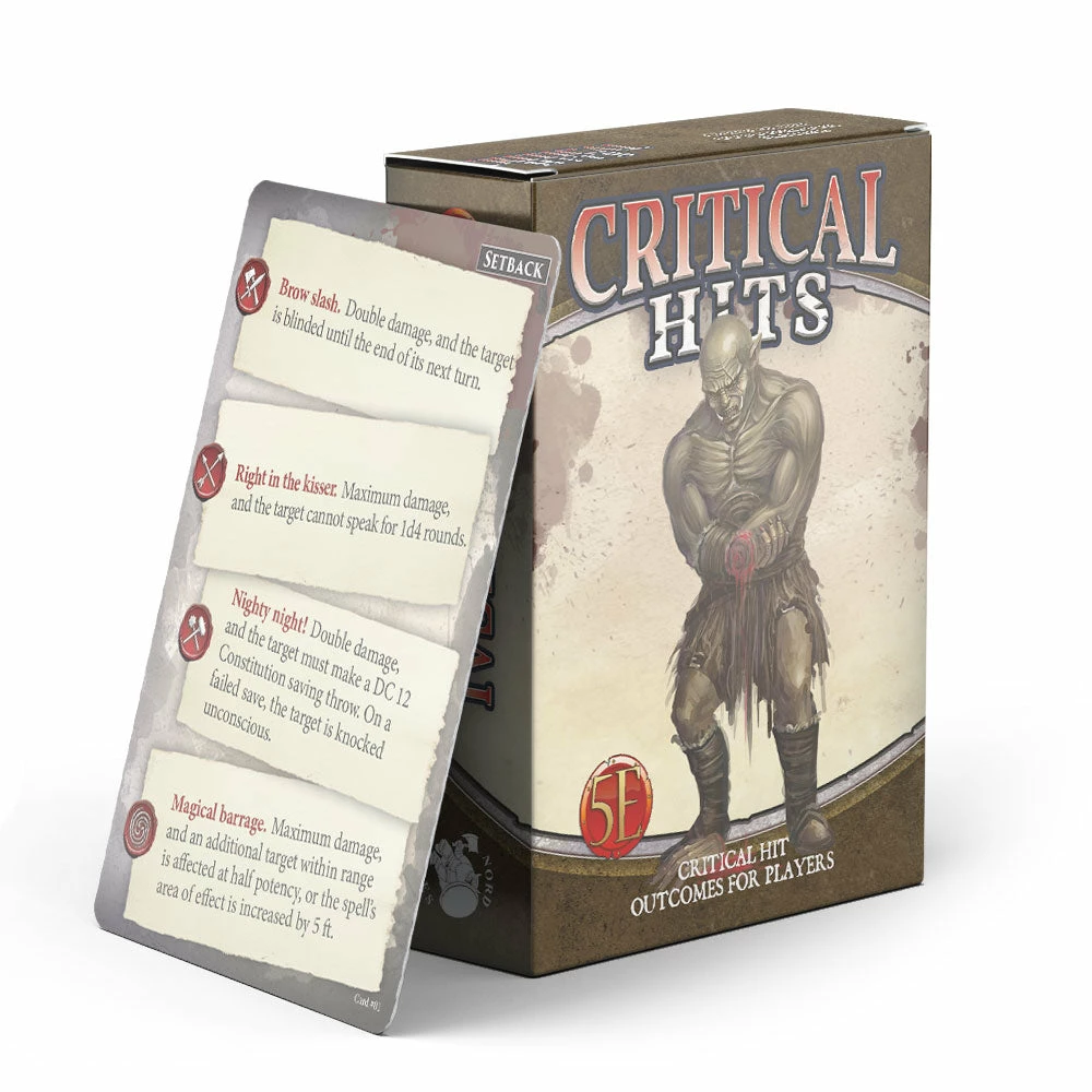 Critical Hit Deck For Players: D&D 5E 3 Critical Hit Deck For Players: D&D 5E