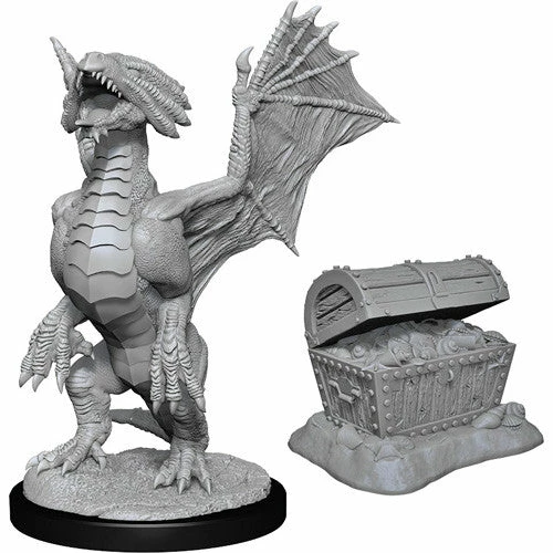Dragon Wyrmling Bronze & Pile Of Sea Found Treasure - D&D Nolzurs Marvelous Unpainted Minis 3 Dragon Wyrmling Bronze & Pile Of Sea Found Treasure - D&D Nolzurs Marvelous Unpainted Minis