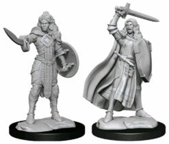 Human Female Champion - Pathfinder Deep Cuts Unpainted Miniatures
