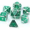 Mythica Platinum Emerald - Die Hard Dice Metal Set Polyhedral -WINNING MOVES Shop MythicaPlatinumEmerald DieHardDiceMetalSetPolyhedral