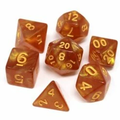 Summer Solstice - Die Hard Dice Polymer RPG Polyhedral Set
