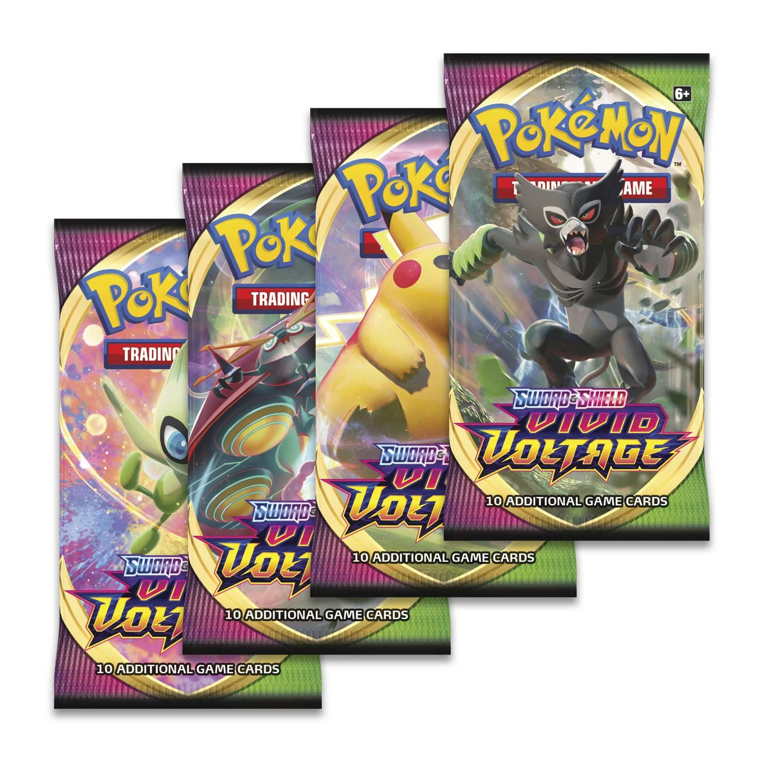 Sword And Shield Vivid Voltage Booster Pack - Pokemon TCG 3 Sword And Shield Vivid Voltage Booster Pack - Pokemon TCG