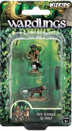 Wizkids Boy Ranger & Wolf - Wardlings - Pre-Painted Miniatures