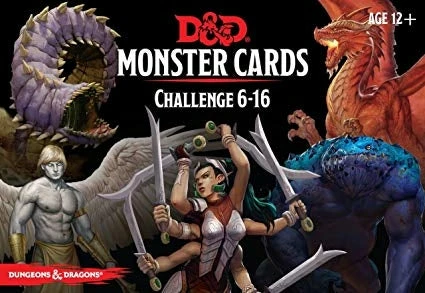Wizards Of The Coast D&D: Monster Cards 6-16 3 Wizards Of The Coast D&D: Monster Cards 6-16