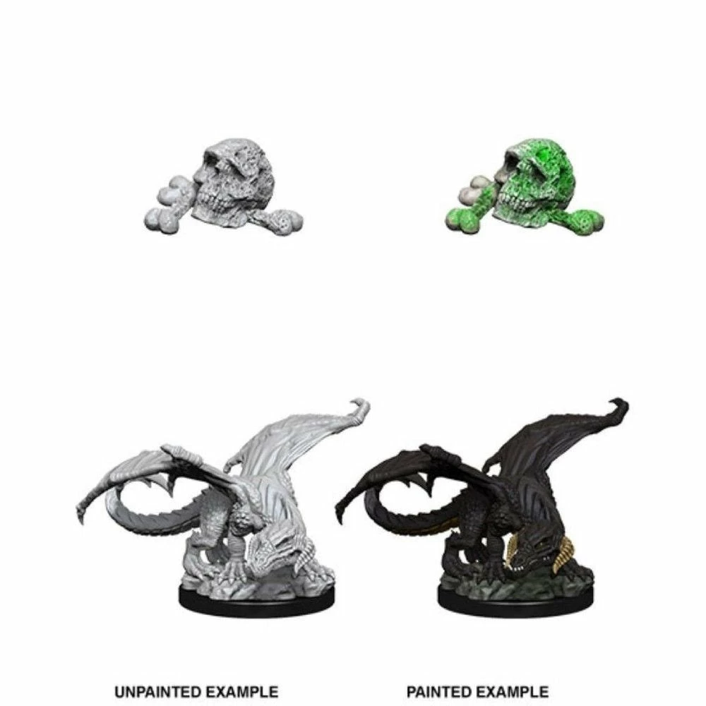 Wizkids Dragon Wyrmling Black - Nolzurs Marvelous Cuts Unpainted Miniatures 3 Wizkids Dragon Wyrmling Black - Nolzurs Marvelous Cuts Unpainted Miniatures