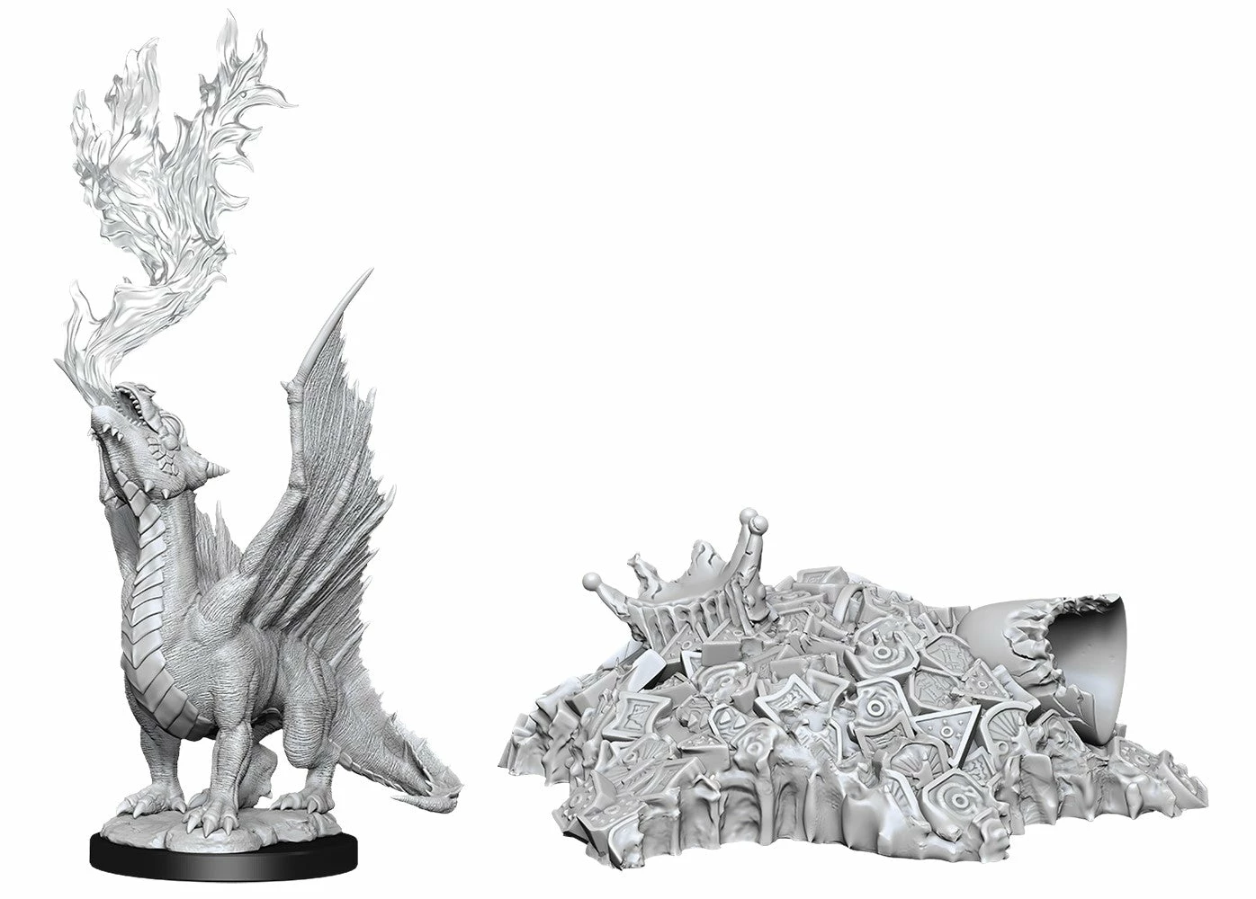 Wizkids Dragon Wyrmling Gold And Small Treasure Pile - Nolzurs Marvelous Cuts Unpainted Miniatures 3 Wizkids Dragon Wyrmling Gold And Small Treasure Pile - Nolzurs Marvelous Cuts Unpainted Miniatures