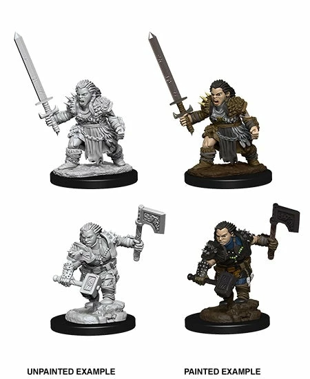 Wizkids Dwarf Female Barbarian - Pathfinder Deep Cuts Unpainted Miniatures 3 Wizkids Dwarf Female Barbarian - Pathfinder Deep Cuts Unpainted Miniatures
