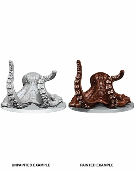 Giant Octopus- WizKids Deep Cuts Unpainted Miniatures 3 Giant Octopus- WizKids Deep Cuts Unpainted Miniatures