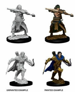 Wizkids Half-Elf Male Ranger - Pathfinder Deep Cuts Unpainted Miniatures
