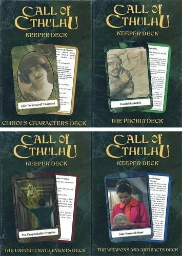 Keepers Decks - Call Of Cthulhu 7th Edition 3 Keepers Decks - Call Of Cthulhu 7th Edition
