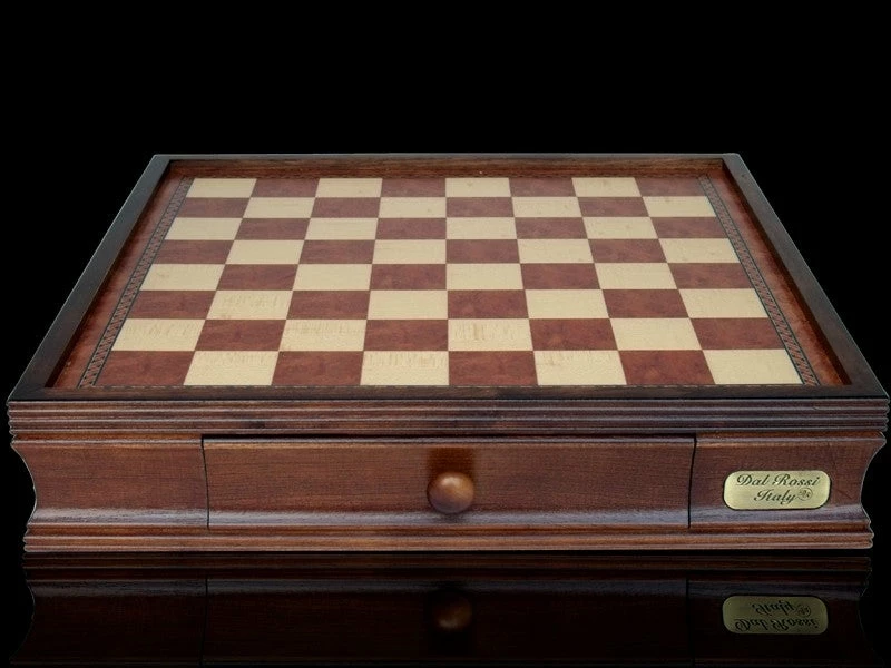 L2244BOX - 40cm Walnut Chess Board With Two Drawers BOARD ONLY 3 L2244BOX - 40cm Walnut Chess Board With Two Drawers BOARD ONLY