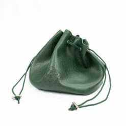 Green - Multipocket Leather Dice Bag - LPG