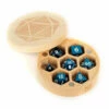 Maple (Round) - MDG Premium Wood Dice Case Chest -WINNING MOVES Shop maple round mdg premium wood dice case chest 1