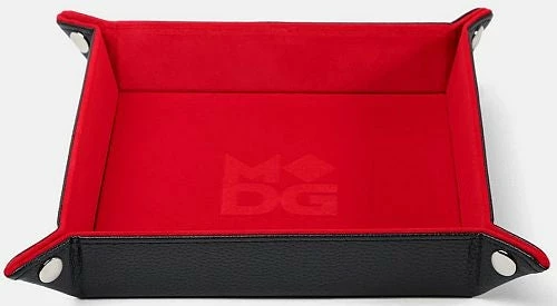 Red Velvet Folding Dice Tray - 10x10 3 Red Velvet Folding Dice Tray - 10x10
