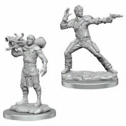 Wizkids Human Artificer & Human Apprentice - Nolzurs Unpainted Miniatures