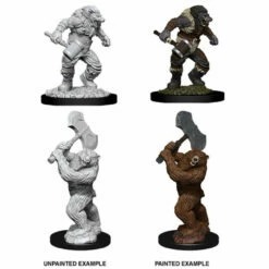 Wizkids Wereboar & Werebear - Nolzurs Marvelous Unpainted Miniatures