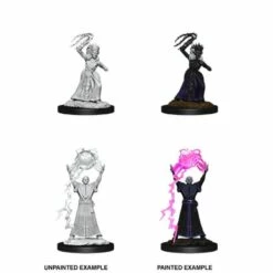 Drow Mage & Drow Priestess - D&D Nolzurs Marvelous Unpainted Minis AUG 2020